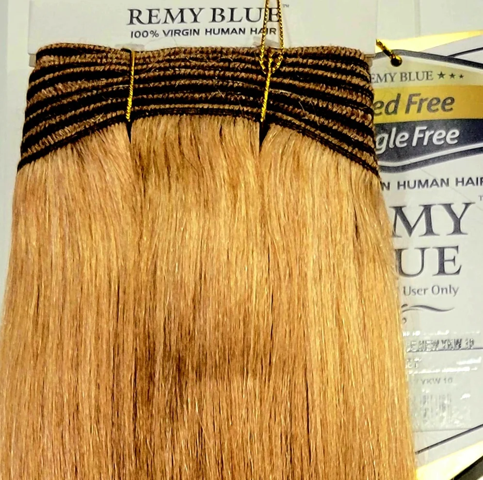 Remy Blue Human Hair New Yaky 12"