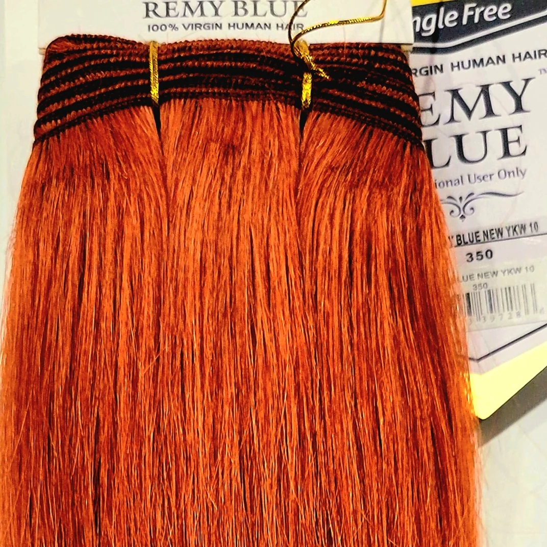 Remy Blue Human Hair New Yaky 12"