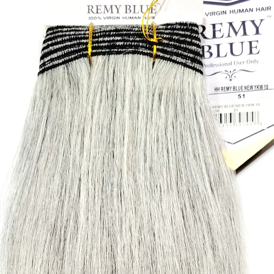 Remy Blue Human Hair New Yaky 14"