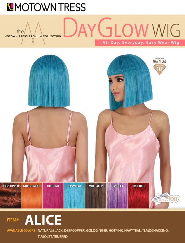 Motown Tress Day Glow "All Day, Everyday, Easy Wear Synthetic Wig Alice