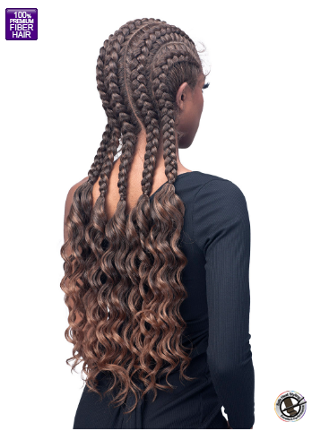 Bobbi Boss 360 Full Transparent HD Lace Synthetic Wig Ghana Stitch Braid