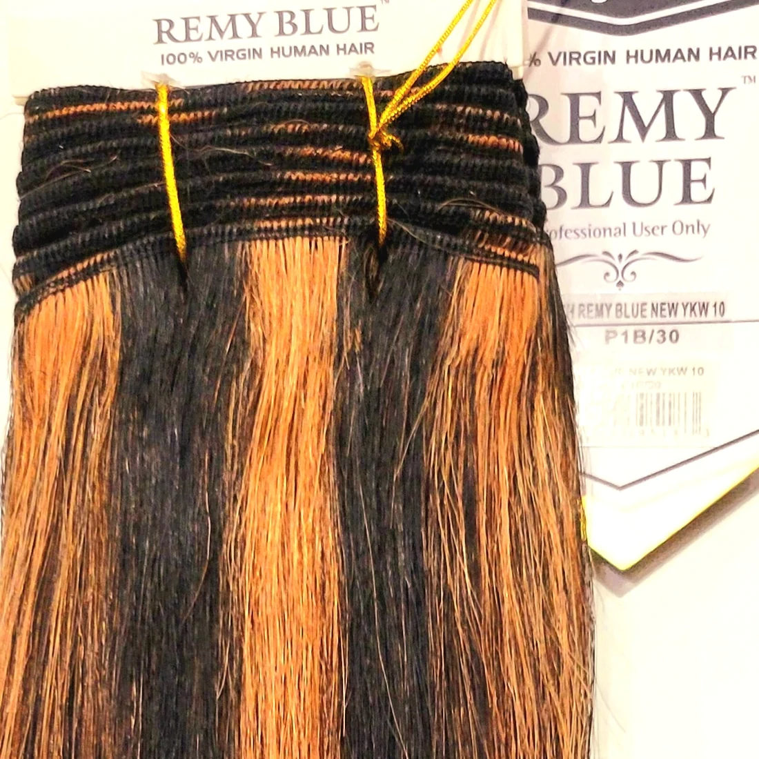 Remy Blue Human Hair New Yaky 14"