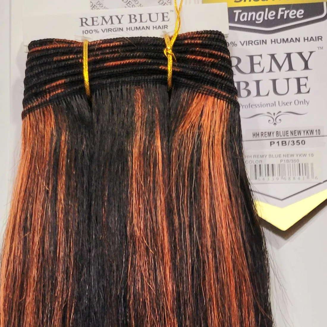 Remy Blue Human Hair New Yaky 12"