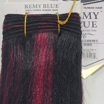 Remy Blue Human Hair New Yaky 12"