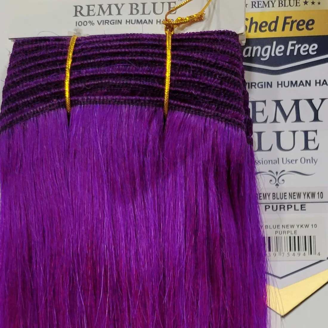 Remy Blue Human Hair New Yaky 14"