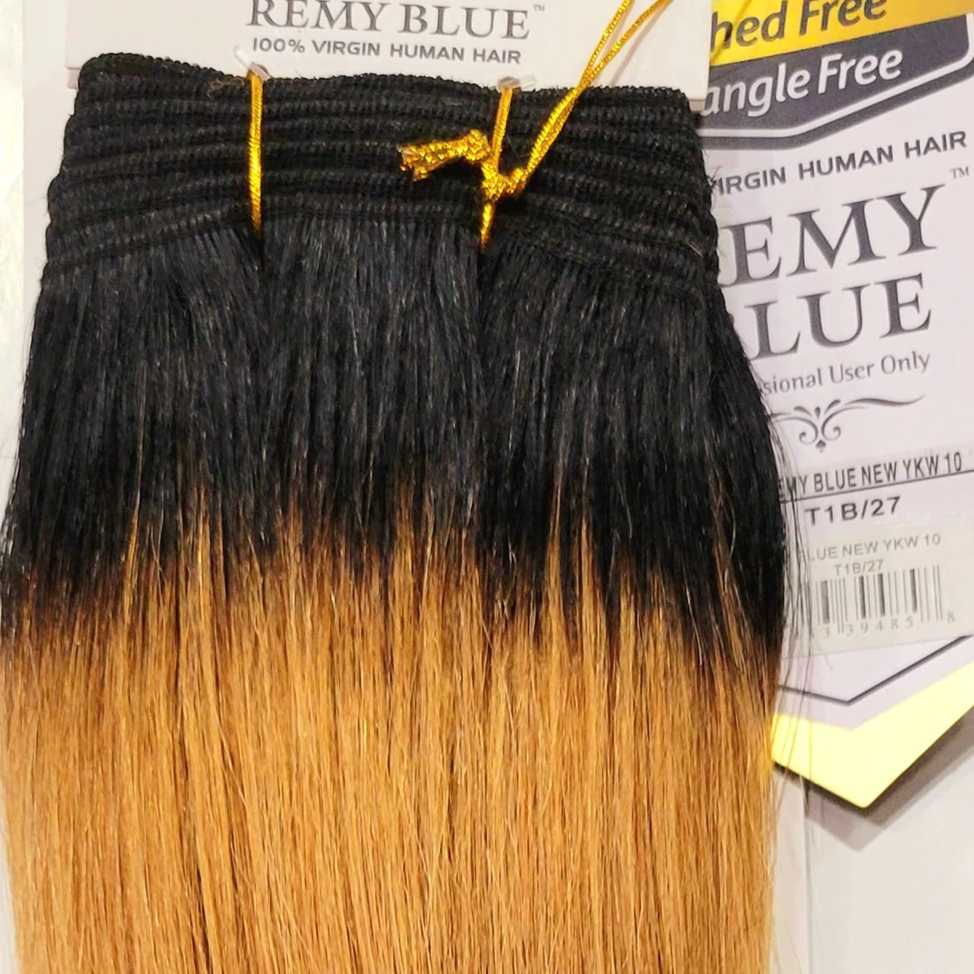 Remy Blue Human Hair New Yaky 12"