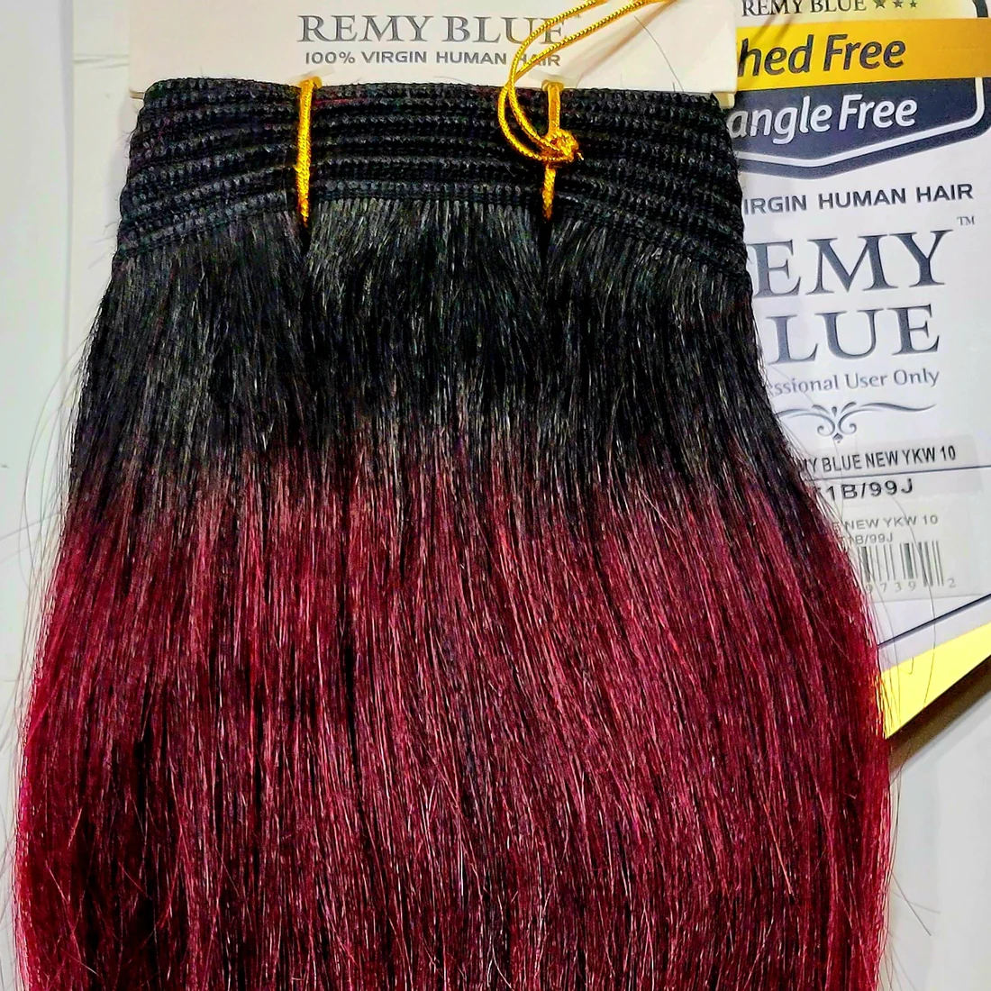 Remy Blue Human Hair New Yaky 14"