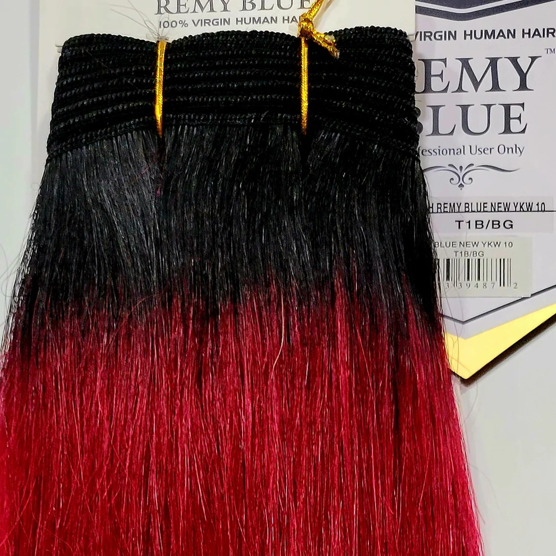 Remy Blue Human Hair New Yaky 12"