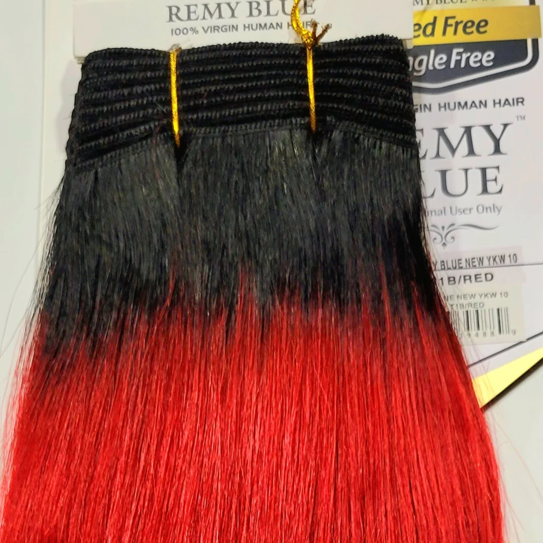 Remy Blue Human Hair New Yaky 14"