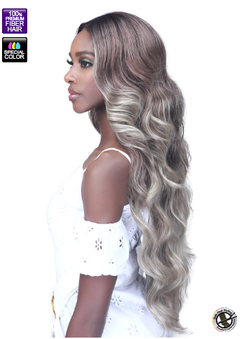 Bobbi Boss 13X4 Hand-Tied Gluelesss HD Synthetic Lace Wig Arya