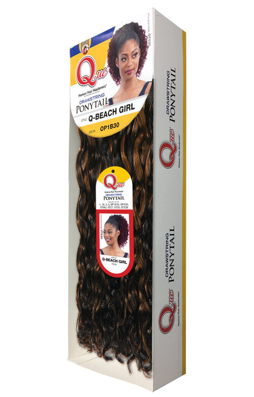 Que Drawstring Synthetic Ponytail Beach Girl