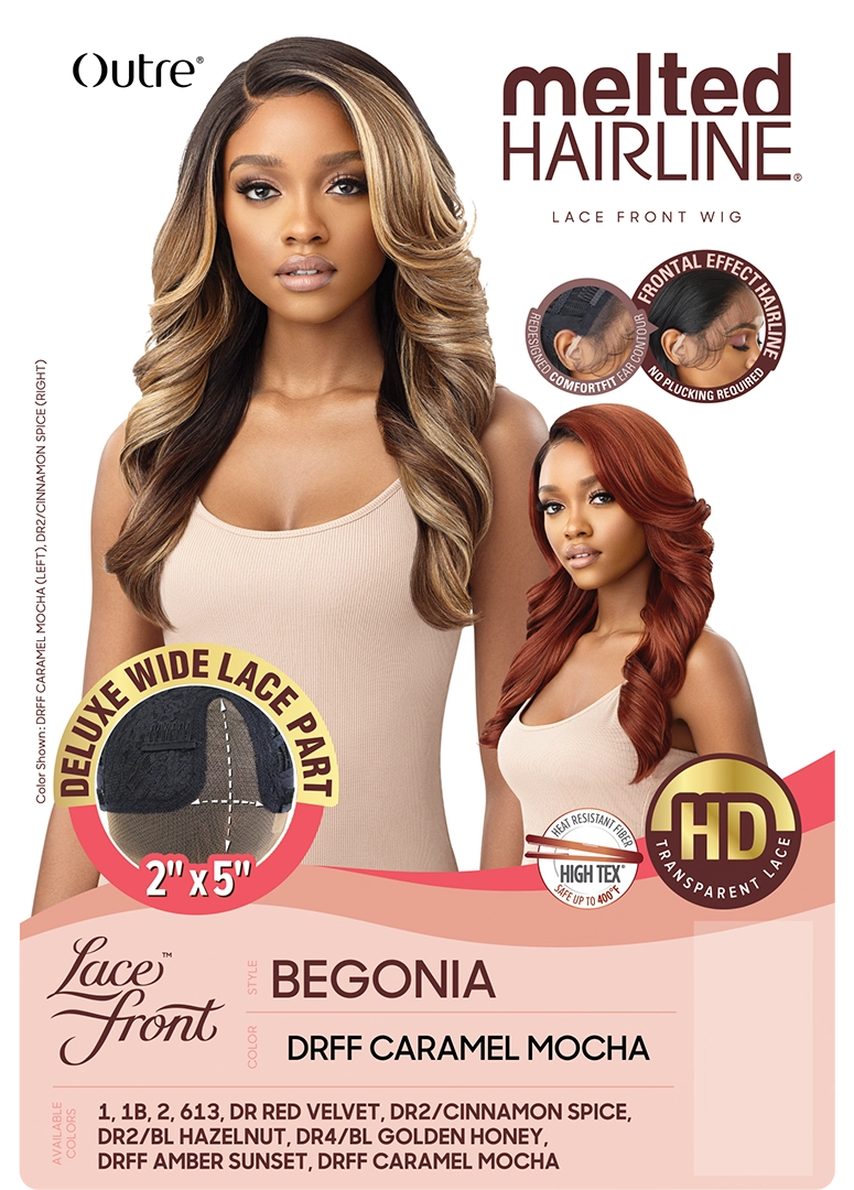 Outre Melted Hairline HD Lace Front Synthetic Wig Begonia