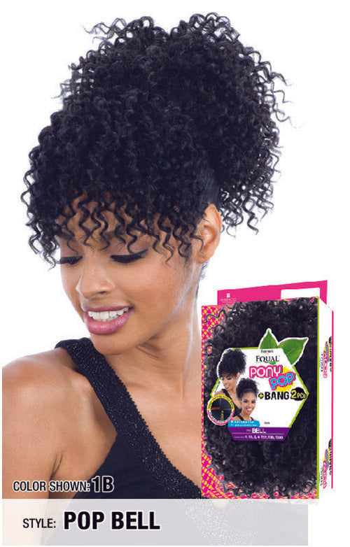 Freetress Equal Synthetic Pony Pop + Bang 2 pcs Bell