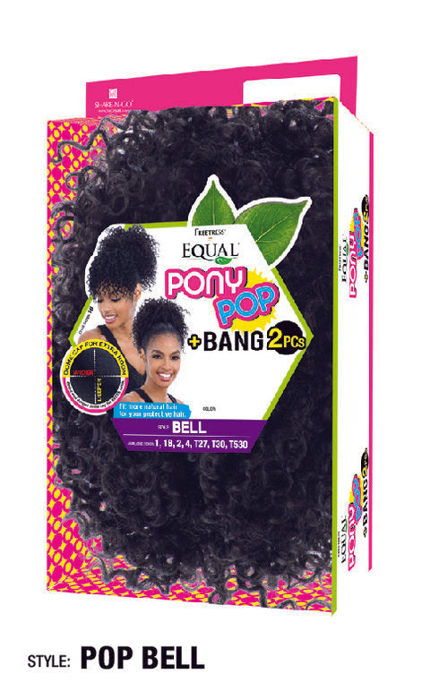 Freetress Equal Synthetic Pony Pop + Bang 2 pcs Bell