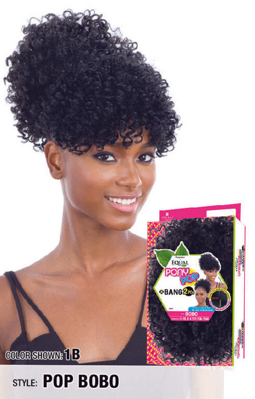 Freetress Equal Synthetic Pony Pop + Bang 2 pcs Bobo