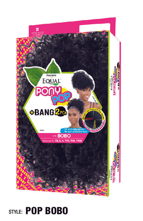 Freetress Equal Synthetic Pony Pop + Bang 2 pcs Bobo