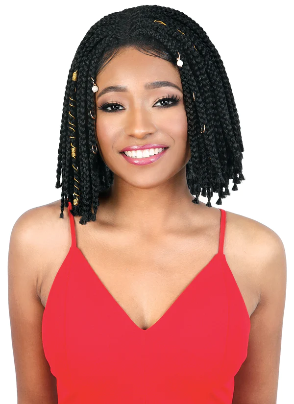 Motown Tress Slayable & Spinable Box Braid Synthetic Braid Lace Wig LDP-Box10