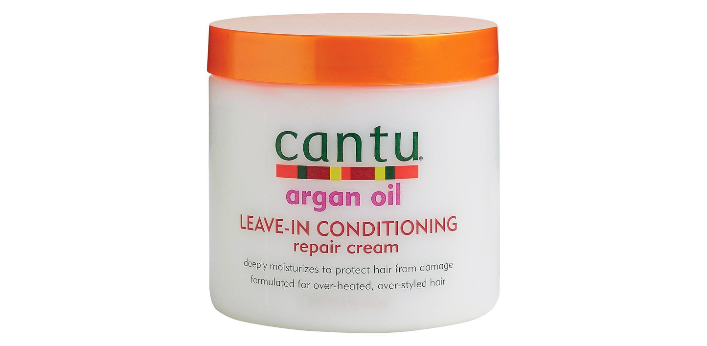 Cantu Shea Butter Argan Oil Leave-In Conditioning Repair Cream 16 oz