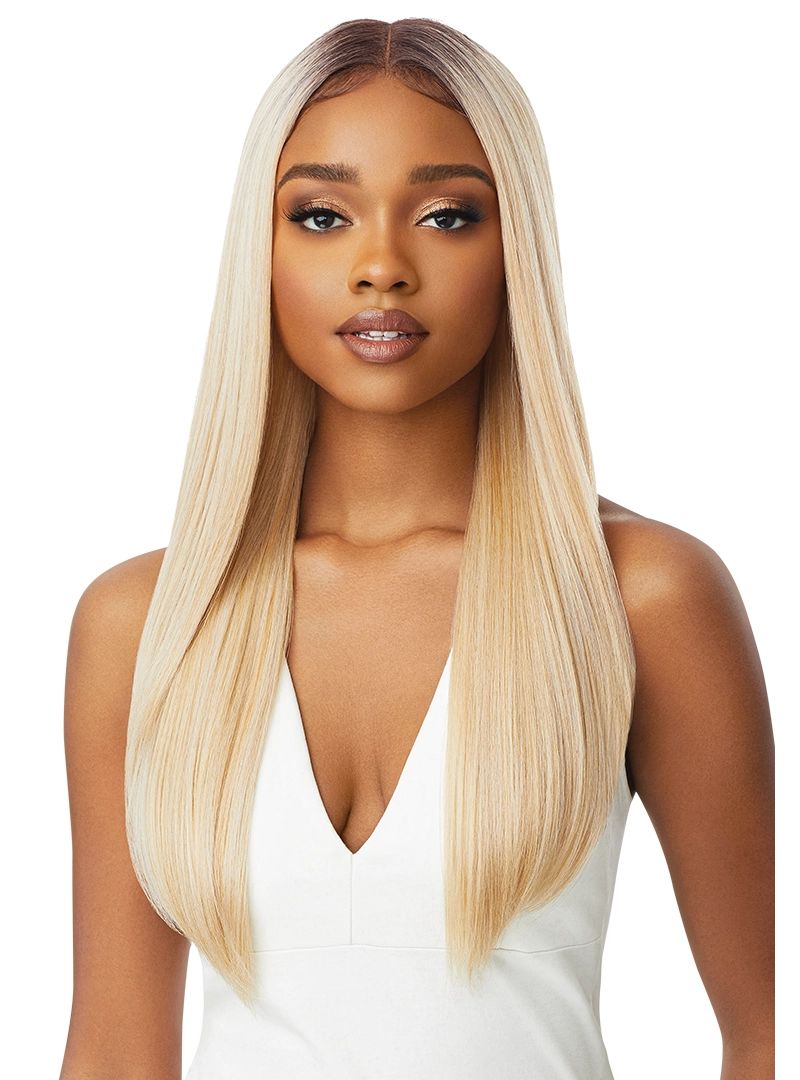 Outre SleekLay HD Transparent Lace Front Center Part Synthetic Wig Chanelle