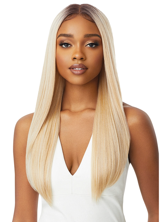 Outre SleekLay HD Transparent Lace Front Center Part Synthetic Wig Chanelle