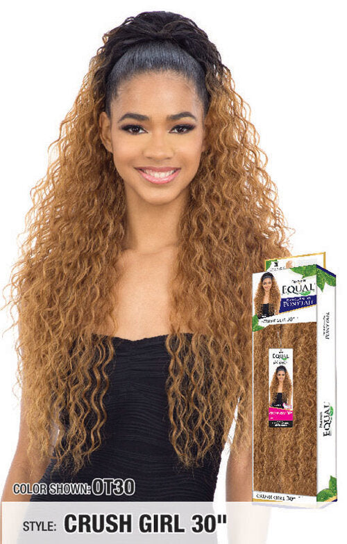 Freetress Berry Girl Synthetic Drawstring Ponytail – Curly Texture, Long Length, New With Tags