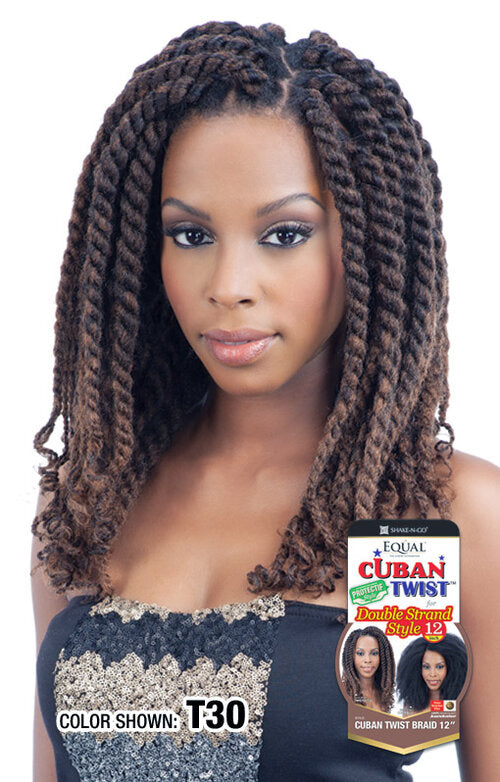Equal Cuban Twist Synthetic Braid 12"