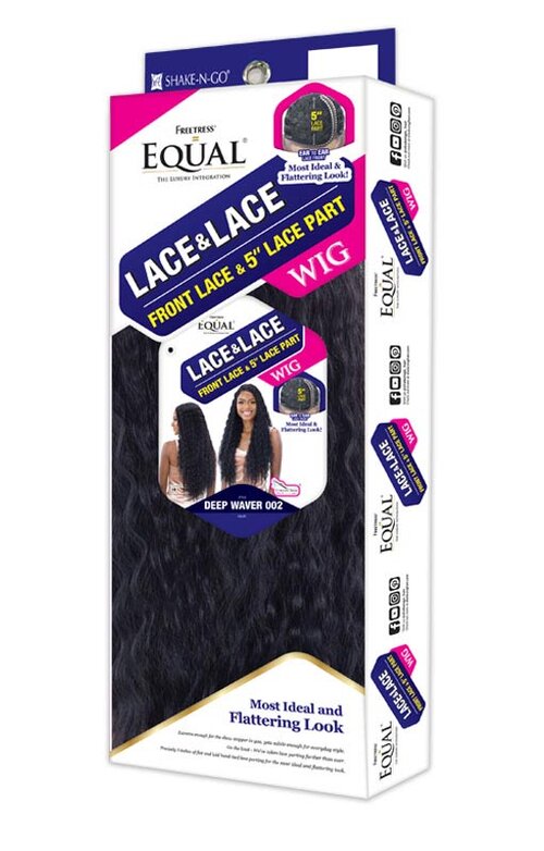 Freetress Equal Lace & Lace Front Synthetic Wig Deep Waver-002