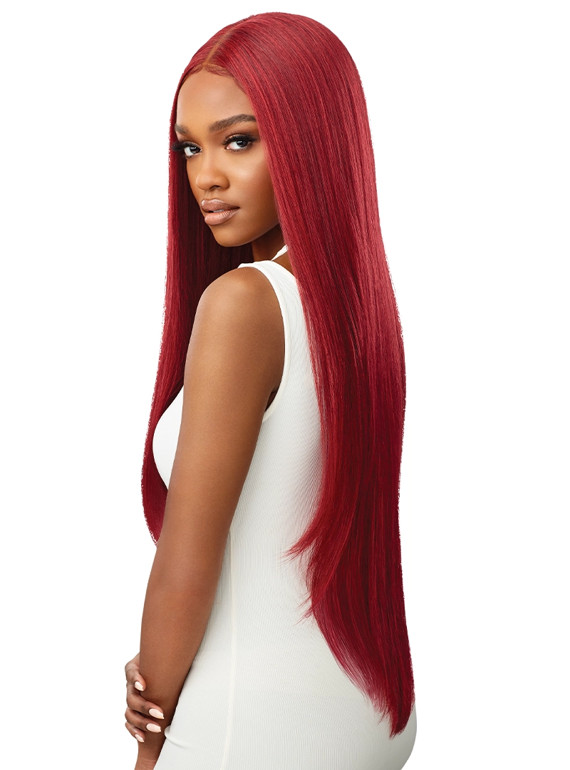 Outre SleekLay HD Transparent Lace Front Center Part Synthetic Wig Elmirah 34"