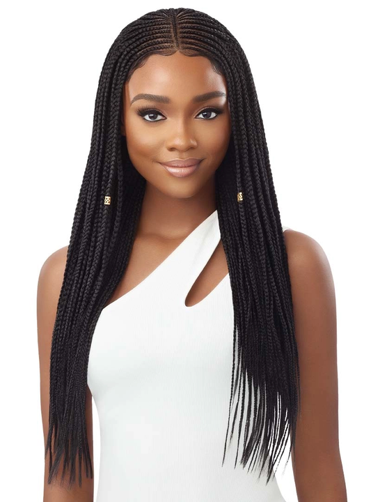Outre Pre-Braided 13"x4" Lace Frontal Sythentic Wig Fulani Micro Cornrow Braids