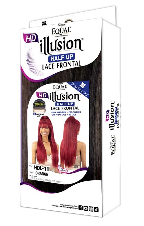 Freetress Equal HD Illusion Half-Up Lace Front Synthetic Wig HDL-11