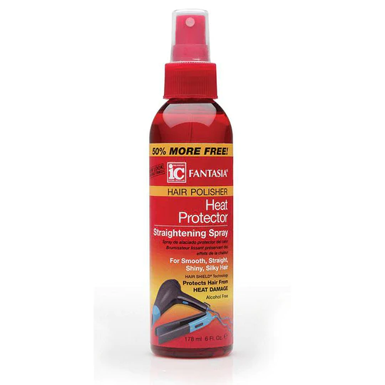 Fantasia IC Hair Polisher Heat Protector Straightening Spray 6 fl oz