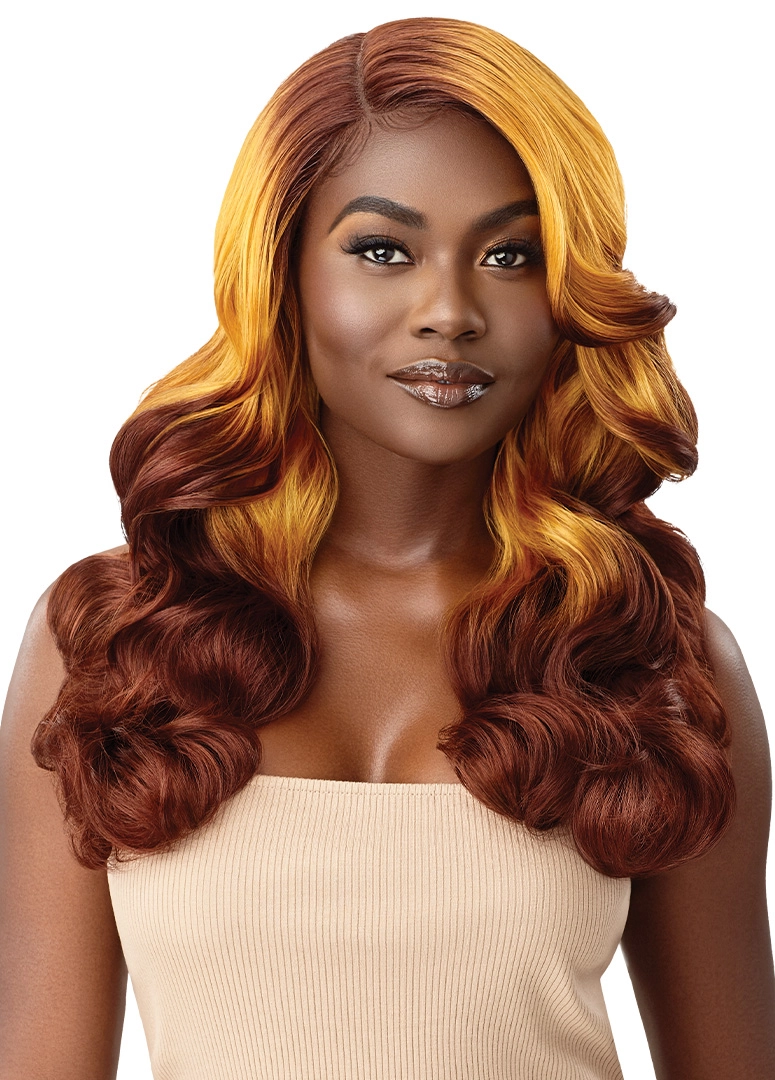 Outre Color Bomb HD Transparent Lace Front Synthetic Wig Kayleen