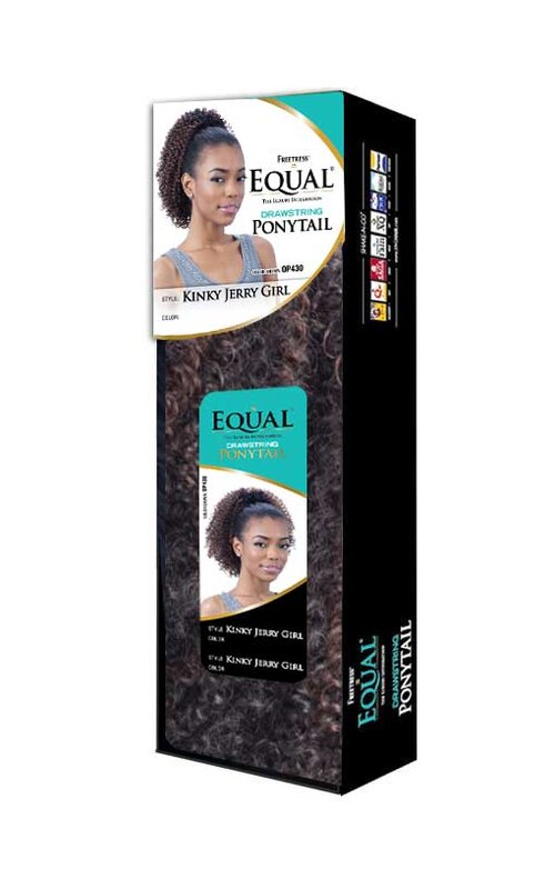 Freetress Equal Synthetic Drawstring Ponytail Kinky Jerry Girl