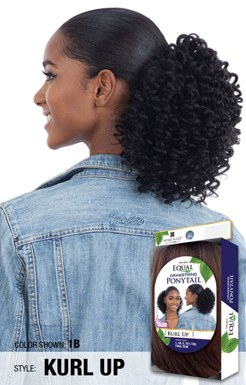 Freetress Equal Synthetic Drawstring Ponytail Kurl Up