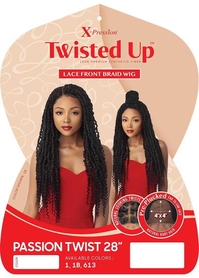 Outre X-pression Twisted Up Lace Front Synthetic Wig Passion Twist 28"