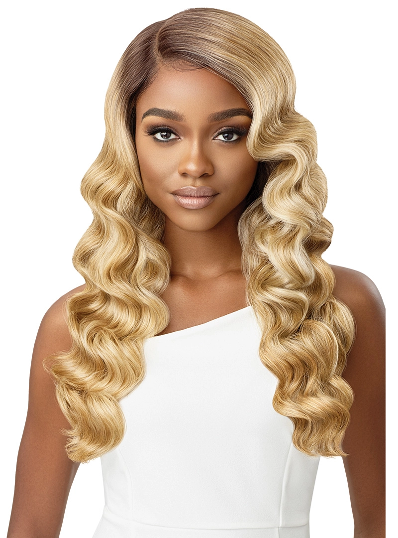 Outre SleekLay HD Transparent Lace Front Center Part Synthetic Wig Lavette