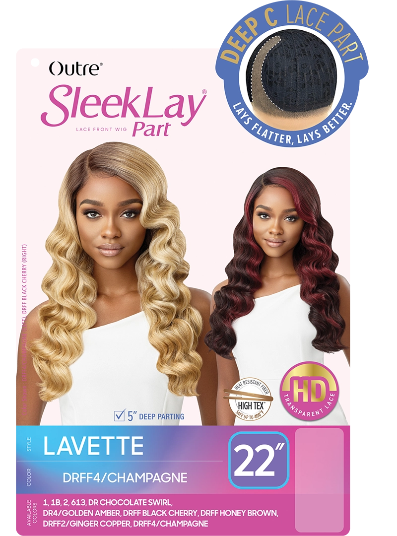 Outre SleekLay HD Transparent Lace Front Center Part Synthetic Wig Lavette