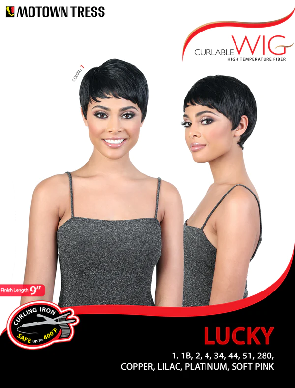 Motown Tress Curlable 9" Synthetic Wig Lucky