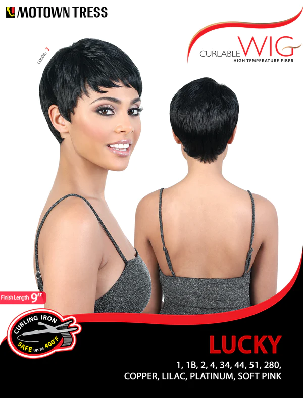 Motown Tress Curlable 9" Synthetic Wig Lucky