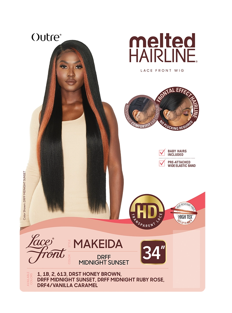 Outre Melted Hairline HD Transparent Lace Front Synthetic Wig Makeida 34"