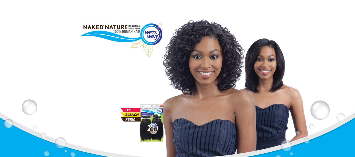 Naked 100% Human Hair Wet and Wavy Crystal Wave #Natural