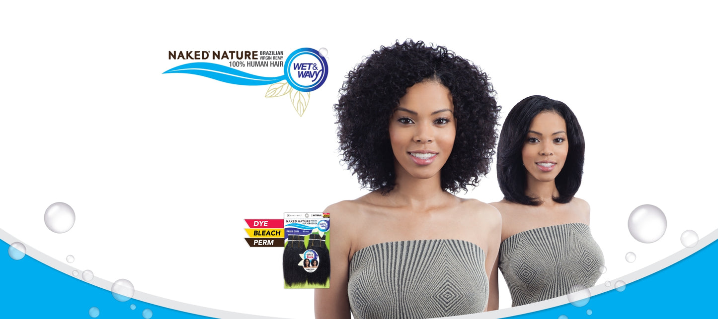 Naked 100% Human Hair Wet and Wavy Glow Deep #Natural