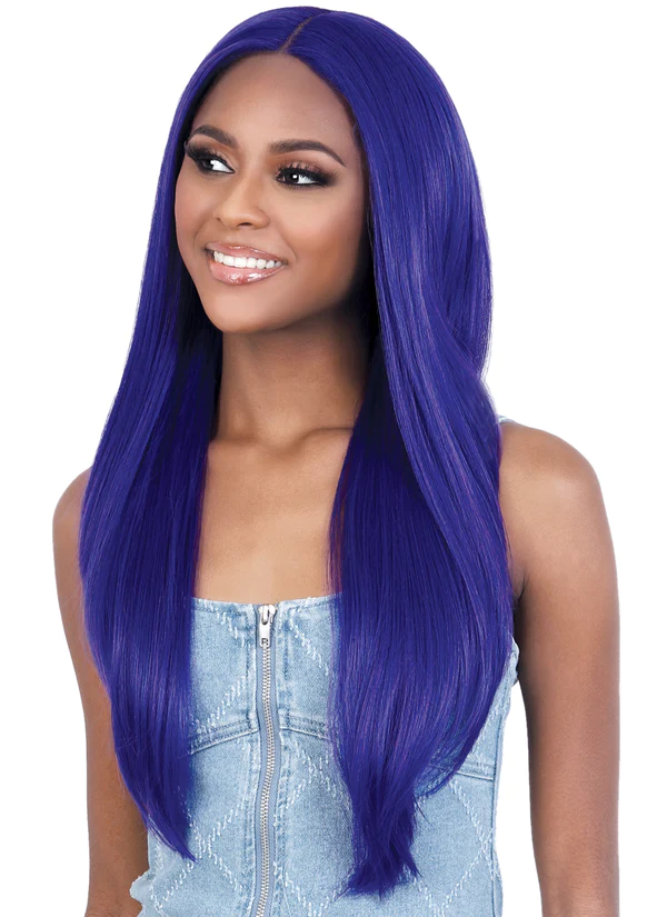Motown Tress Invisible Deep Part Synthetic Lace Wig Neon