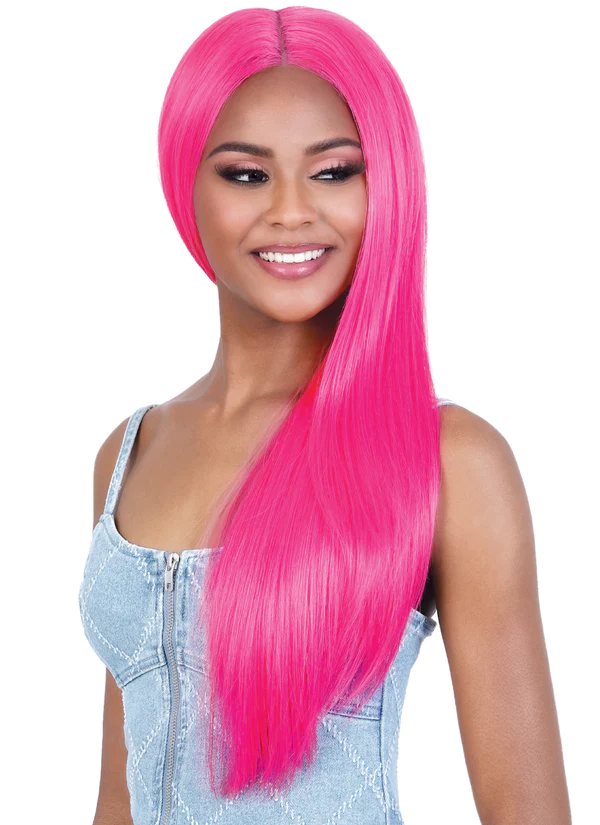Motown Tress Invisible Deep Part Synthetic Lace Wig Neon