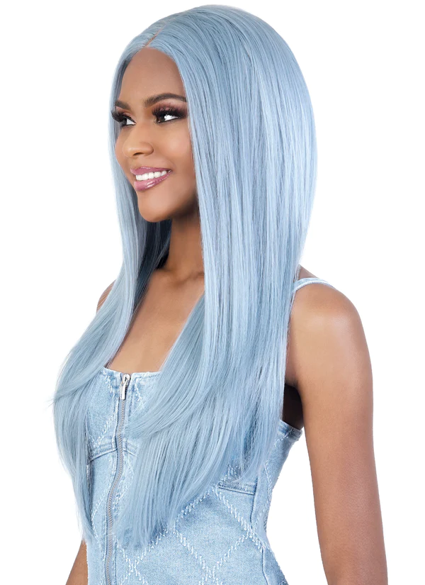 Motown Tress Invisible Deep Part Synthetic Lace Wig Neon