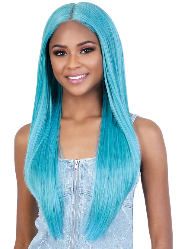 Motown Tress Invisible Deep Part Synthetic Lace Wig Neon