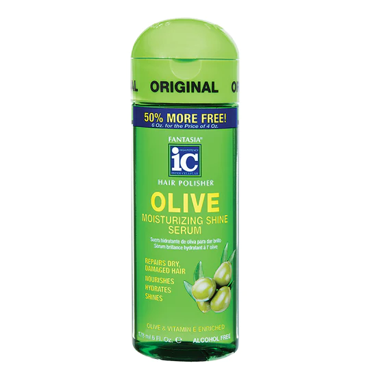Fantasia IC Hair Polisher Olive Moisturizing Shine Serum 6 fl oz