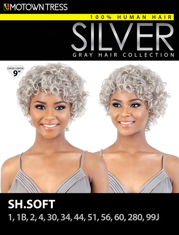 Motown Tress Silver Collection 100% Human Hair Wig SH.Soft