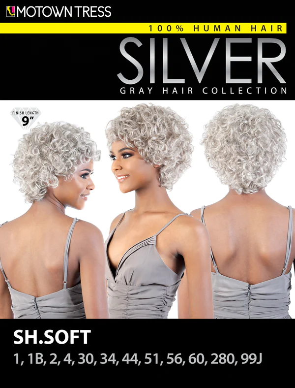 Motown Tress Silver Collection 100% Human Hair Wig SH.Soft