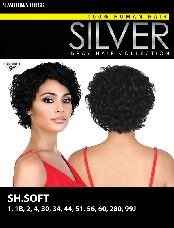 Motown Tress Silver Collection 100% Human Hair Wig SH.Soft